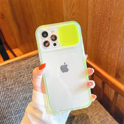 Slayd kamera qopqog'i qattiq iPhone korpusi